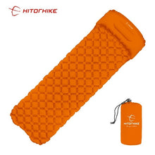 Load image into Gallery viewer, Hitorhike innovative sleeping pad fast filling air bag camping mat inflatable mattress with pillow life rescue 550g  cushion pad