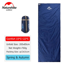 Load image into Gallery viewer, Naturehike Sleeping Bag Ultralight LW180 Waterproof Cotton Sleeping Bag Nature Hike Summer Hiking Camping Sleeping Bag