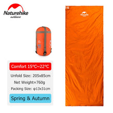 Load image into Gallery viewer, Naturehike Sleeping Bag Ultralight LW180 Waterproof Cotton Sleeping Bag Nature Hike Summer Hiking Camping Sleeping Bag
