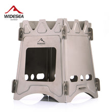 Load image into Gallery viewer, Widesea Camping Wood Stove Portable Titanium Burner Backpack Alcohol Burner Tourist Cooker Outdoor Survival Trekking Hiking
