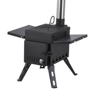 Outdoor Firewood Stove Portable Picnic Equipment Multi-functional Carbon Steel Camping BBQ Folding Foldable Cooking Stove S Size