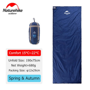 Naturehike Sleeping Bag Ultralight LW180 Waterproof Cotton Sleeping Bag Nature Hike Summer Hiking Camping Sleeping Bag